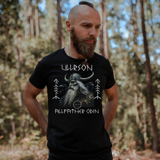 N. Ullrson - Allfather Odin - Unisex classic tee (Ullrson Records Logo on Back)
